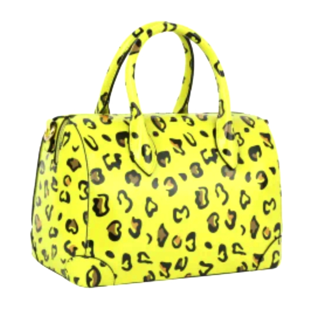 Leopard Print Vegan Leather Boston Bag & Wallet ๐๐๐ - Picture 5 of 15